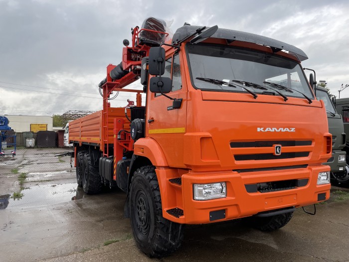 Автомобиль бортовой КАМАЗ 43118 (6х6) с КМУ Kanglim KS 2056